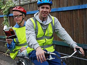 Chris Evans cycling