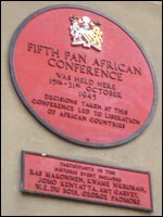 The plaque commemorating the 1945 event