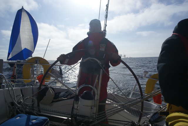 Willy at the helm.