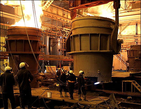Steelworks ladle