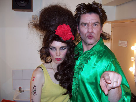 Woman and man