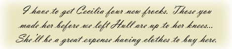 Excerpt from a letter