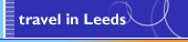 Travel in Leeds