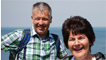 Derek and Gwenno share a joke