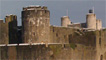Caerphilly castle and the tardis