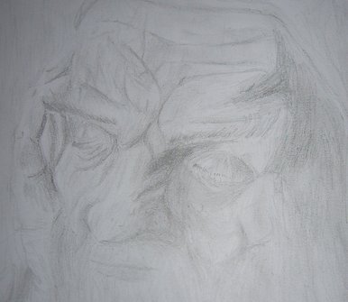 The sleeping man
