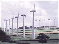 wind turbines