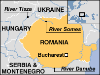 Mapa Rumunska