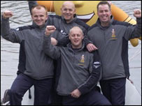 Triumphant crew