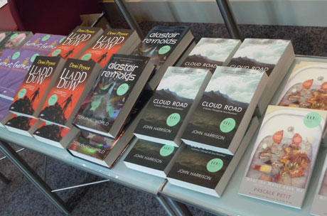 The six shortlisted books at the announcement