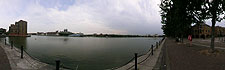 A view of Greenland Dock from Brunswick Quay