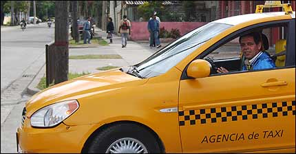 Un taxista cubano