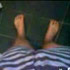 James and his striptease in the bathroom