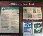 Welcome to Goathland sign