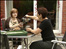 Two women having coffee