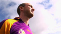 Cormac Mac Ruairí wearing Carryduff gaelic football club kit