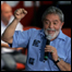 O presidente Luiz Inácio Lula da Silva durante cerimônia de posse da nova diretoria Sindicato dos Metalúrgicos do ABC