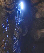 Inside the cave