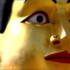 Gold Gilded Head