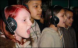 Girls singing