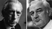 Black and white photographs of Rhys Davies (left) and John Tripp.