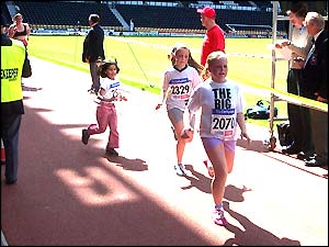 At the finish line