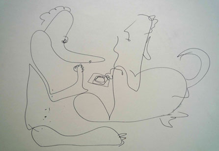 A sketch by Dylan Thomas