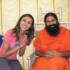 Anita Rani greets Swami Ram Dev