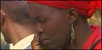 Kenya woman with mobile