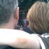 Father and son watch Idlewild