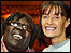 Enid DaCoasta of Harehills with Yorkshire Bank employee volunteer Angela Harvey
