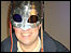 Ian Cheeseman in a Viking helmet with 3-D lenses