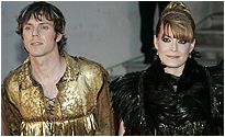 The Scissor Sisters arrivingat the ceremony