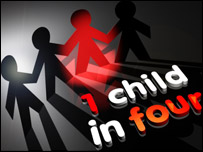 One in four logo
