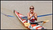 Helen Skelton na linha de chegada
