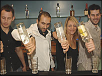 Making cocktails