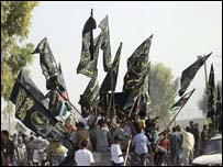 Palestinos celebram