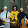 L-R Crawford Blair, Khyam Allami, Matthew Barley