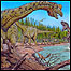 Ilustração do dinossauro