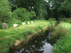 Looking back down the leat at Old Walls Hydro