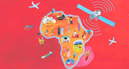 illustration map of Africa