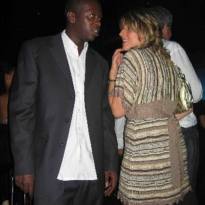 This lady insisted we all clap for the Africans