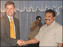 Solheim with Prabhakaran