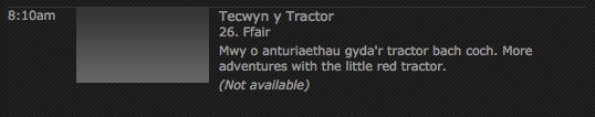 BBC iplayer interlinking welsh programme