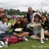 Crowds enjoying the food