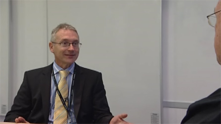 Job Hunter Alan Goss at his interview with David Savage