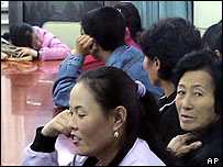 Refugiados norte-coreanos que se esconderam em escola na China