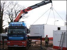 HAM truck in action