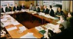 Board room meeting