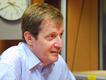 Alastair Campbell in the Outlook studio.